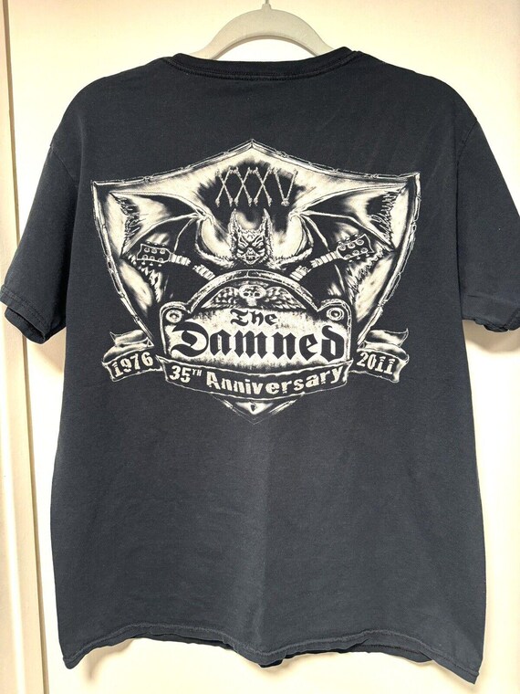 RARE Vintage DAMNED 35th Anniversary Bats Cat Cemetery Goth Rock 