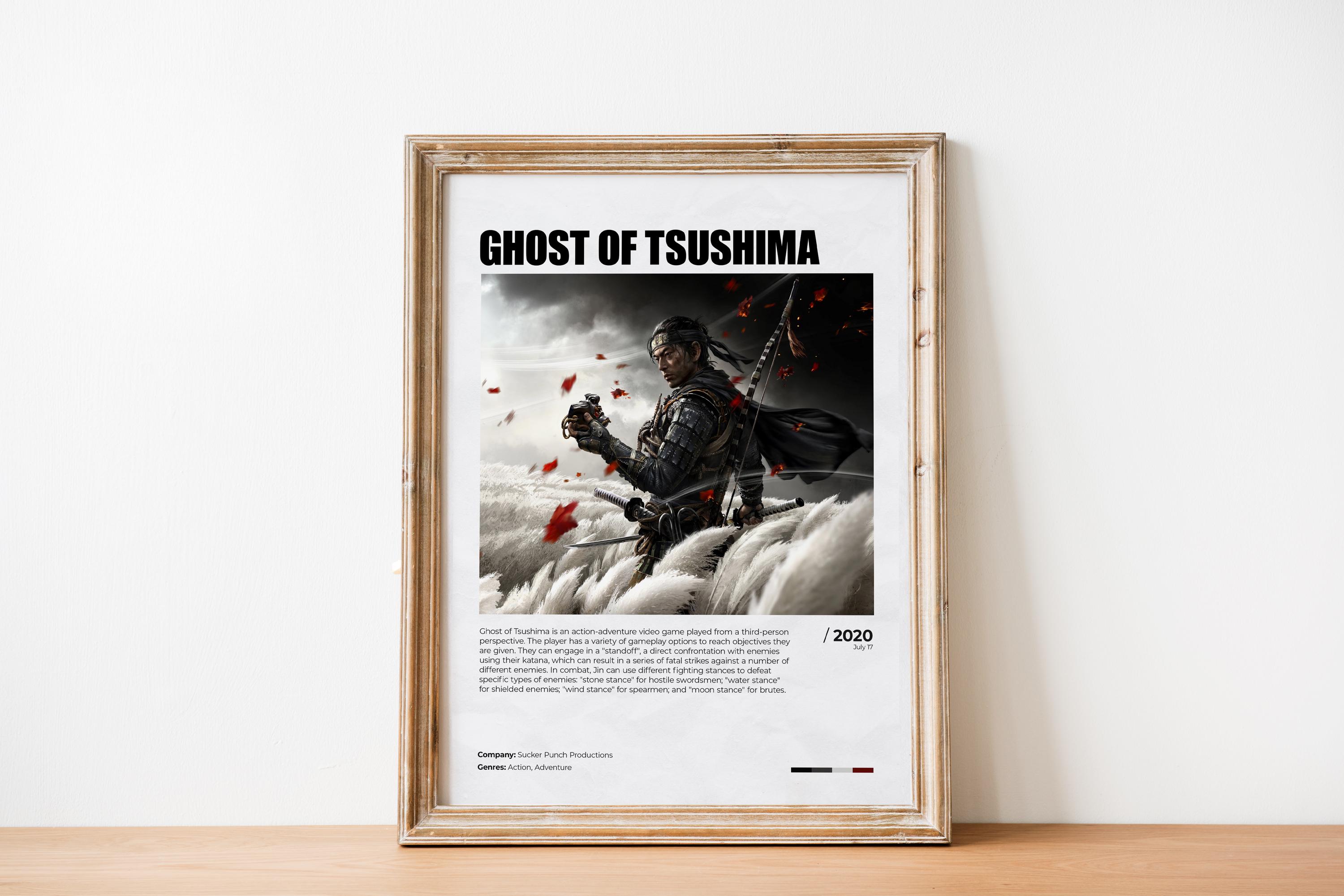 Ghost of tsushima poster - Etsy 日本