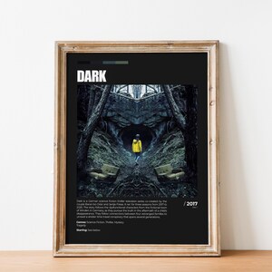 Póster imprimible de serie de televisión oscura, decoración de pared oscura, arte de pared oscuro, póster de serie de televisión, decoración oscura para el hogar, arte de serie de televisión oscura, decoración de pared de serie de televisión oscura