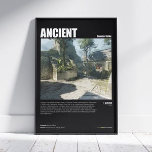 CS2 Ancient Poster, Printable Ancient Wall Decor, CSGO Map Game Design, Cs Ancient Art, Gaming Room Decor, Video Game Poster, Gaming Prints