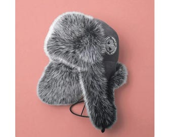 Gorro Bomber Unissex de Inverno | Ushanka com Aba Protetora para Orelhas | Gorro Aconchegante de Pele Sintética | Estilo Retrô Y2K | Tamanho Único
