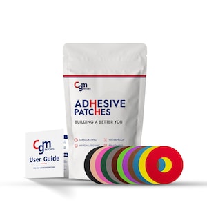 CGM PATCHES Libre 3 Adhesive Patch with Cutout, Premium Quality, Medical-Grade Adhesive, Waterproof | Lasts 10–14 Days | Pack of 25