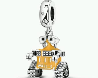 Colgante de pared con forma de robot de Pandora - Regalo de cumpleaños - Joyería para ella - Plata de ley S925
