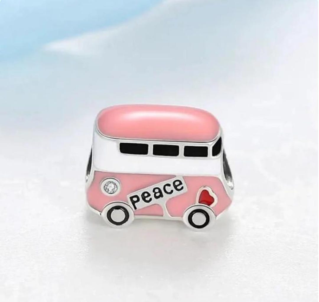 Pandora Peace Bus Charm , Silver 925 Charm for Bracelet, Bracelet Charm ...