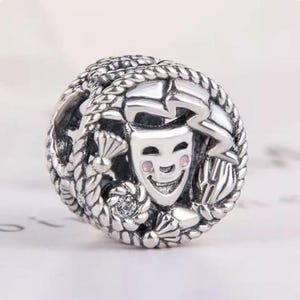 Pandora Komedi och Tragedi Drama Masker Berlock Passar Till Armband, 100% Äkta 925 Sterling Silver Berlock, Bästa Gåvor, Julklapp