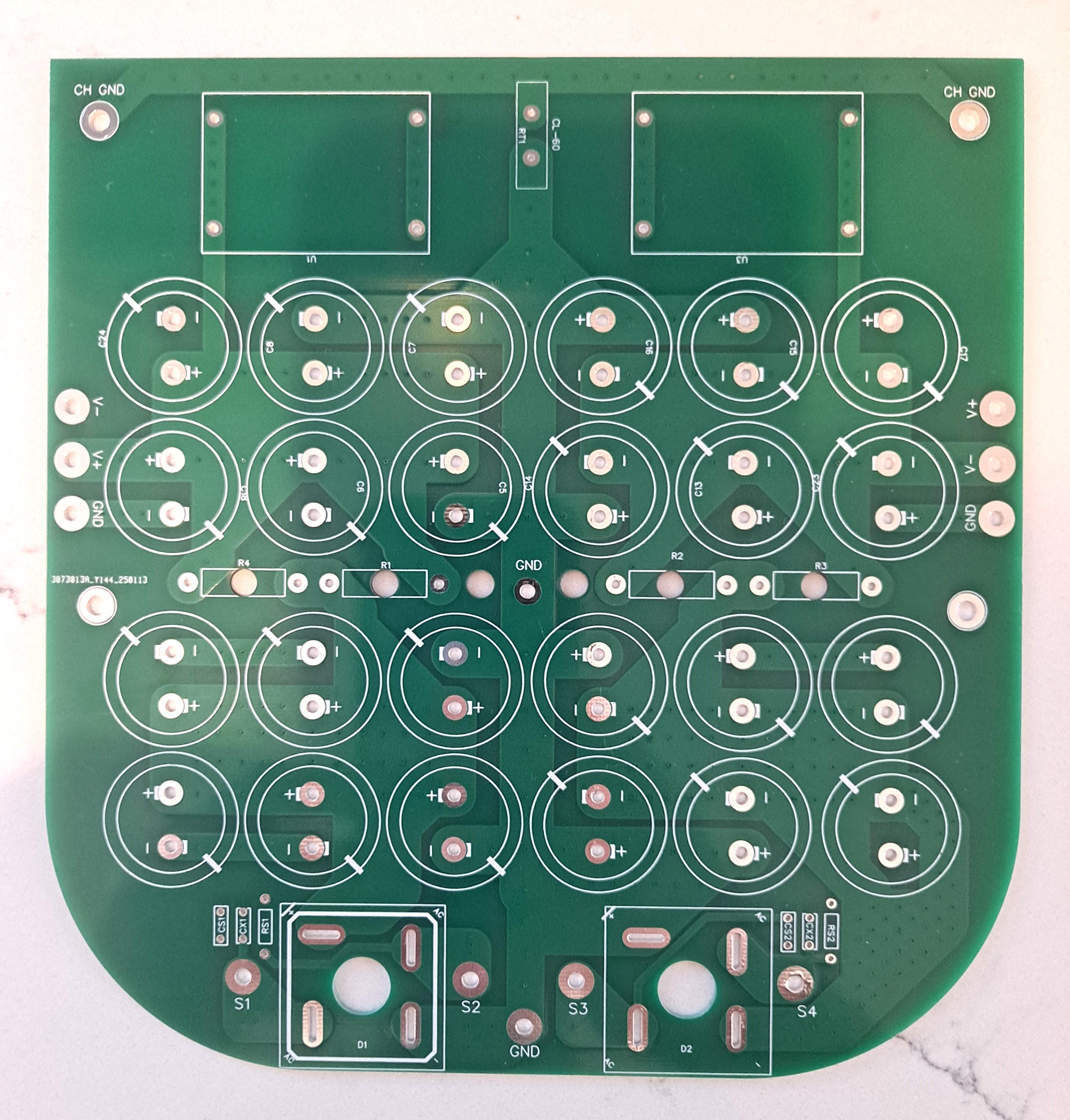 Power Supply CRC PCB with Film Capacitors 24 caps!