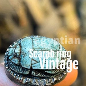 Rare Fantastic Ancient Egyptian Ring of Egyptian Scarab