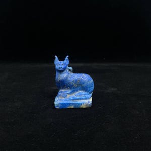 Bastet Cat Goddess Necklace | Lapis Lazuli Amulet | Divine Feminine Jewelry | Protection Gift from Ancient Egypt