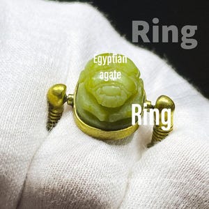 Gorgeous Ancient Egyptian Scarab Ring with the beautiful Details