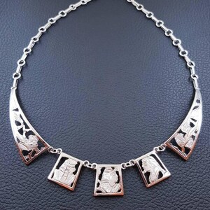 Ancient Egyptian Necklace in Sterling Silver – Handmade Amulet Pendant – Mythical Jewelry – Pharaoh Gift – Spiritual Talisman for Women.