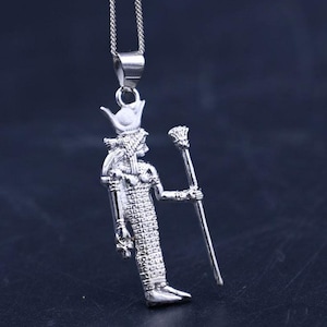 Amulet of Hathor - Goddess of love and protection - Handmade - Egyptian Necklace - Egyptian Pendant - Egyptian Collar - made from Silver