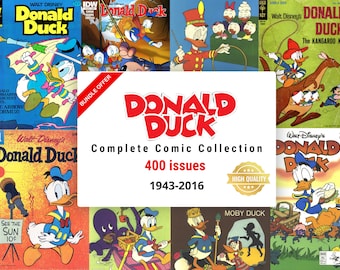 Digital Comics Collection - Donald Duck [400 Issues, 1943-2016] | CBR/CBZ | High-Quality Scans | English | Instant Download