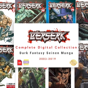 Berserk Manga Complete Digitale Collectie | Kentoro Miura | Donkere fantasie, Seinen, CBR/CBZ | Engelse editie | 4,15 GB |