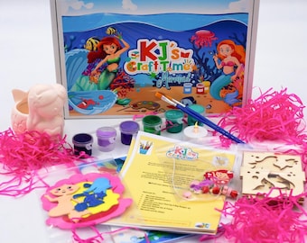 Mermaid Craft Kit for Kids: 4 Creative Activities & Learning Fun