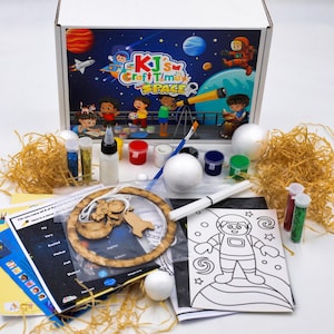Space Craft Kit for Kids | KS1 & KS2 Science Activity Box | Educational Birthday Gift | Ages 5–9 | Screen-Free STEM Crafts