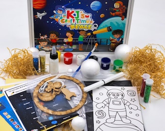 Space Craft Kit for Kids | KS1 & KS2 Science Activity Box | Educational Birthday Gift | Ages 5–9 | Screen-Free STEM Crafts
