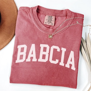 Comfort Colors Babcia Shirt, Gift for Polish Grandma, Polska Babcia Present, Grandmother from Poland, Mothers Day, Christmas, Birthday Gift