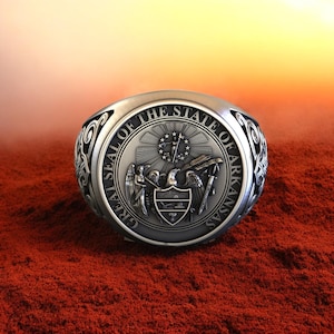 Libra Zodiac Signet Ring: 925 Sterling Silver Celestial Jewelry