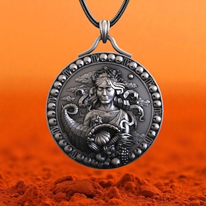 Sterling Silver Virgo Necklace: Handmade Zodiac Astrology Pendant