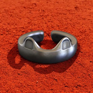 Sterling Silver Cat Ear Ring: Minimalist Kitty Jewelry, Adjustable Band