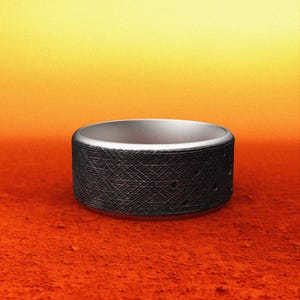Waterman sterrenbeeldring voor mannen, 925 sterlingzilveren horoscoopband, sterrenbeeld textuur sieraden, hemelse moderne astrologie cadeau
