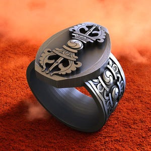 Sterling Silver Vajra Ring: Tibetan Dorje, Buddhist Jewelry