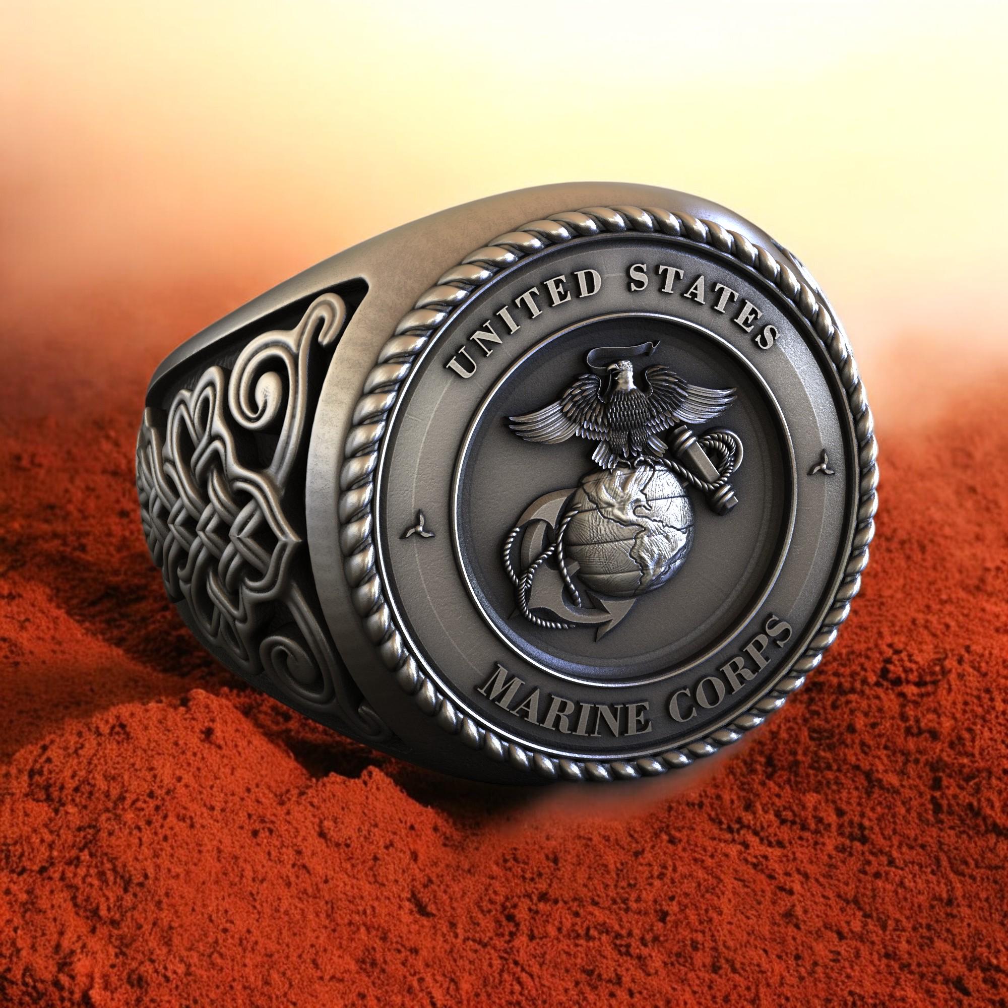 Marine Corps Ring - Etsy
