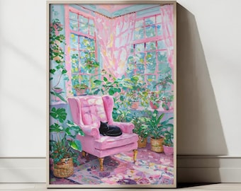 Henri Matisse-tryck, konst från mitten av århundradet, svart katttryck, elegant heminredning, Matisse-inspirerat tryck, maximalistisk väggkonst, dopamindekor