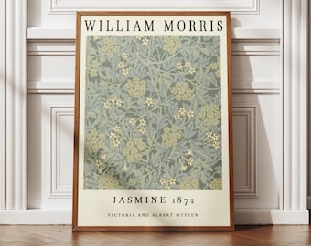 William Morris Jasmine-tryck, Utställningstryck, Vintagekonstaffisch, Textilkonsttryck, William Morris-konst, Museumstryck, Vintage väggkonst