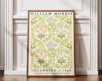 William Morris svalörttryck, utställningstryck, vintagekonstaffisch, textilkonsttryck, William Morris konst, vintage väggkonst