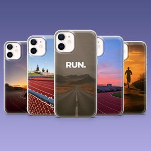 Track Running Phone Case Run Club Cover for iPhone 16, 15, 14, 13, 12, 11, Samsung S25, S24Fe, S23Fe, S22, A16, A56, A54, Pixel 9Pro, 8A, 7A