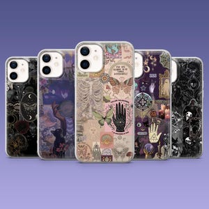Witch Phone Case Witchy Tarot Cover for iPhone 17, 16, 15, 14, 13, 12, Samsung S25Edge, S24Fe, S23Fe, S22, A16, A56, A54, Pixel 10Pro, 9A,