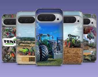 Funda para teléfono Fendt con diseño de tractor agrícola para Google Pixel 10Pro XL, 10Pro, 10, 9Pro, 9A, 9, 8, 7, 6A, Samsung S25, S24, A17, A16, iPhone 17, 16