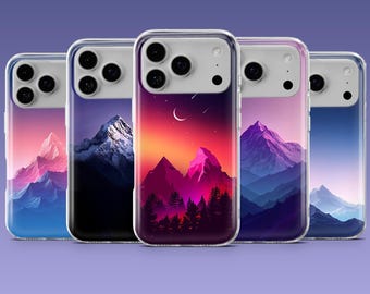 Mountains Phone Case Nature Scenery Cover for iPhone 17Pro, 16e, 15, 14, 13, 12, Samsung S25, S24, S23, A17, A16, A56, Pixel 10Pro, 9Pro, 9A