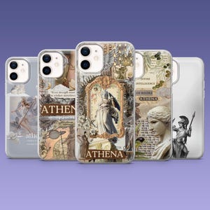 Athena Phone Case Greek wisdom Goddess Cover for iPhone 16, 15, 14, 13, 12, 11, Samsung S25, S24, S23, S22, A16, A56, A54, Pixel 9Pro, 8A, 7