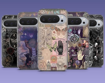 Funda de teléfono Witchy Vintage Witchcore Mystical Cover para Google Pixel 10Pro, 9Pro, 8A, 8Pro, 7Pro, Samsung S25, S24, S23, A16, A55, iPhone 17