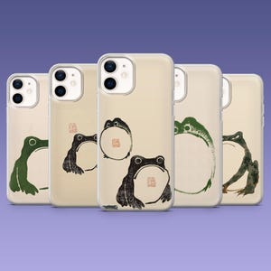 Grumpy Frog Phone Case Matsumoto Hoji Cover for iPhone 17, 16, 15, 14, 13, 12, Samsung S25, S24Fe, S23, S22, A16, A56, A54, Pixel 10Pro, 9A
