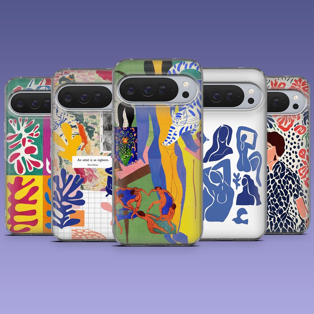 Abstract Flower Phone Case Aesthetic Matisse Cover for Google Pixel ...