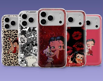Betty Boop Phone Case It Girl Cover for iPhone 17Pro, 16e, 15, 14, 13, 12, Samsung S26, S25Fe, S24, S23, A17, A16, A56, Pixel 10Pro, 9Pro, 9