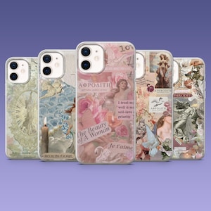 Aphrodite Handyhülle Griechenland Pink Goddess Cover für iPhone 16Pro, 15, 14, 13, 12, Samsung S25, S24Fe, S23, S22, A16, A35, A55, Pixel 9Pro, 8A
