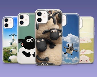 Funda de teléfono con diseño de oveja kawaii, con dibujos animados para iPhone 17, 16e, 15, 14, 13, 12, Samsung S25, S24, S23, A17, A16, A56, Pixel 10Pro, 9Pro