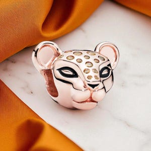 Cute Lion King Simba Charm, Lioness Charm, Lion Charm, Animal Charm, Jungle Charm, Rose Gold Women’s Jewellery, Fits On Pandora Bracelet