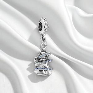 Cinderella Moments Dangle Charm, Hallmarked S925 Sterling Silver Collectible Featuring Iconic Cinderella Charm, Fits On Pandora Bracelet