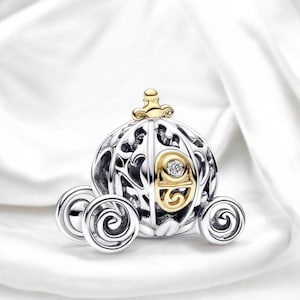 Cinderella Carriage Charm, Diamond Pendant, Princess Charm, Cinderella Charm, Firs On Pandora Bracelet, Princess Jewellery, Gift For Her