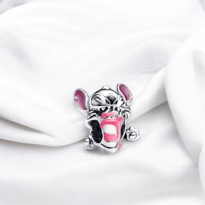 Stiche Kuchen Charme für Armband, Geburtstag Charme, Silber Lilo Charme, passt auf Pandora Armband, Lilo & Stitch Charme, Alien Charme