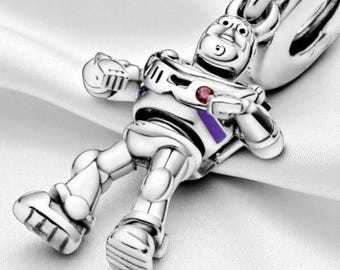 Toy Story Buzz Charm, Toy Story Charm, Cartoon Charm, Fits On Pandora Bracelet, Astronaut Charm, Gift For Her