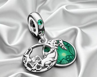 Lion King Charm Featuring Simba, Timon & Pumbaa, Fits On Pandora Bracelet, Animal Charm, Lion Charm, Dangle Charm