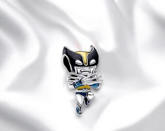 Cute Wolverine Charm for Bracelet,  Superhero Charm, Jewellery Gift, Silver Necklace Charm, Fits On Pandora Bracelet, Gift For Her