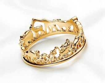 The Lion King Ring, Elegant Jewellery For Women, Unique Fashion Accessory, Perfect Gift for Her