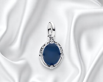 Magic Mirror Princess Charm, Cute Mirror Pendant, Silver Charm Necklace, Snow White Charm, Fits On Pandora Bracelet, Gift For Her